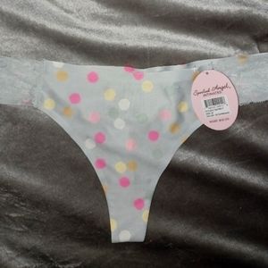 NWT Thong Medium Womens Polka-dot Lace